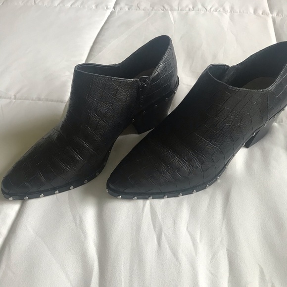 Edgy Black Studded Bootie - Picture 4 of 5